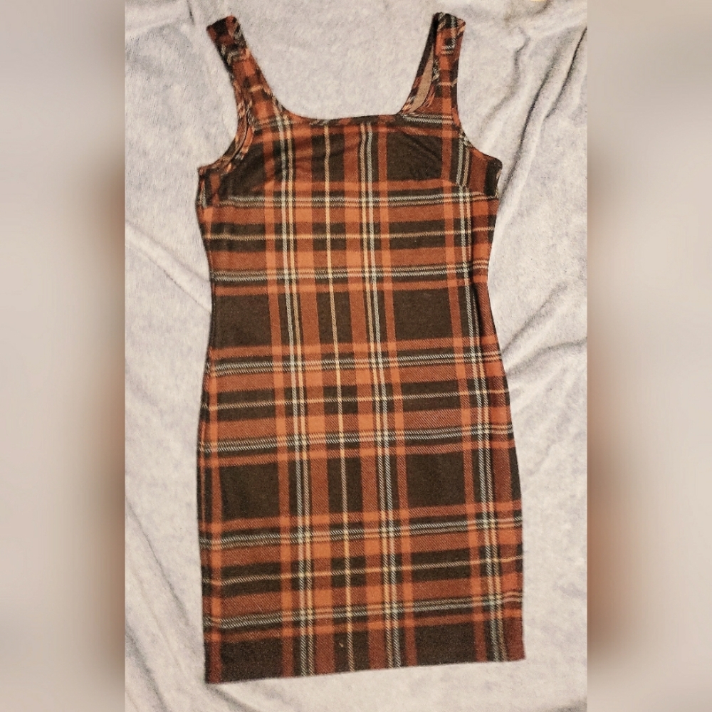 Eclipse plaid dress cotton